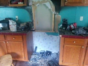 Water damage in Kitchen in Lake Mary residence