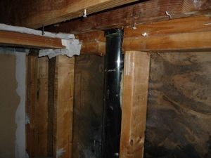 Mold Growth In Wall Due To Water Damage