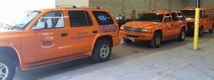 Hurricane Damage Restoration Vehicles